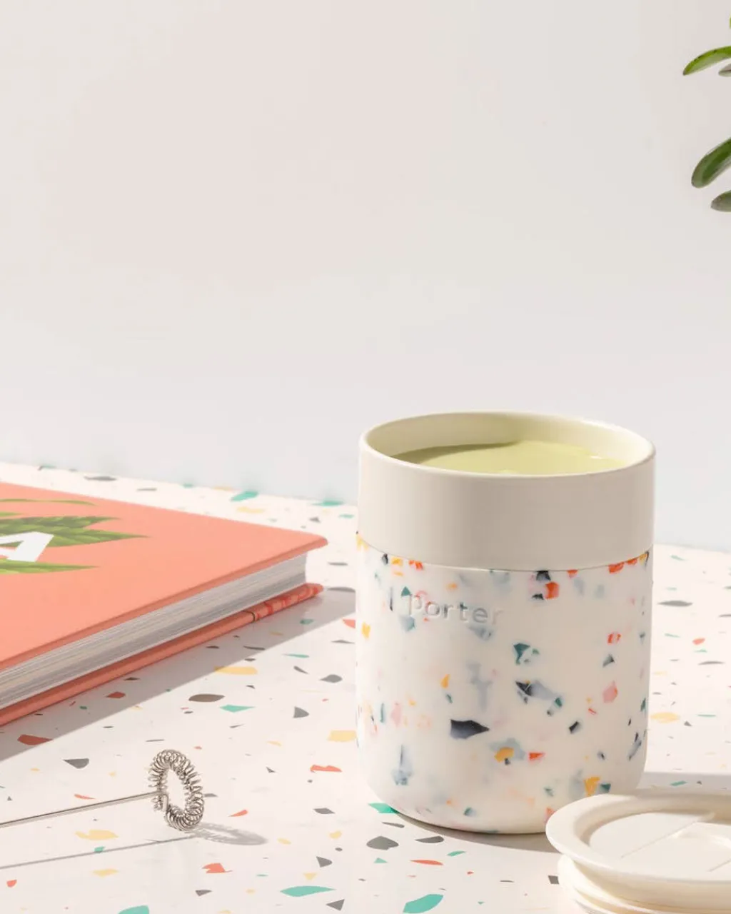W&P Portable Mug - Terrazzo Cream Hot
