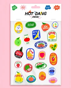 Hot Dang Press Iron-On Sheet Set Produce Stickers