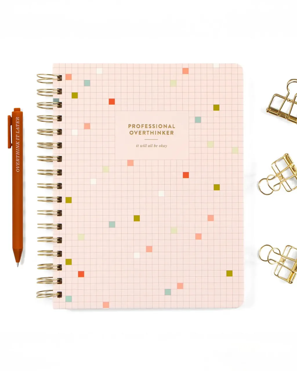 Studio Calico Spiral Notebook Professional Overthinker Online