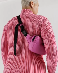 Baggu Puffy Fanny Pack - Extra Pink Hot