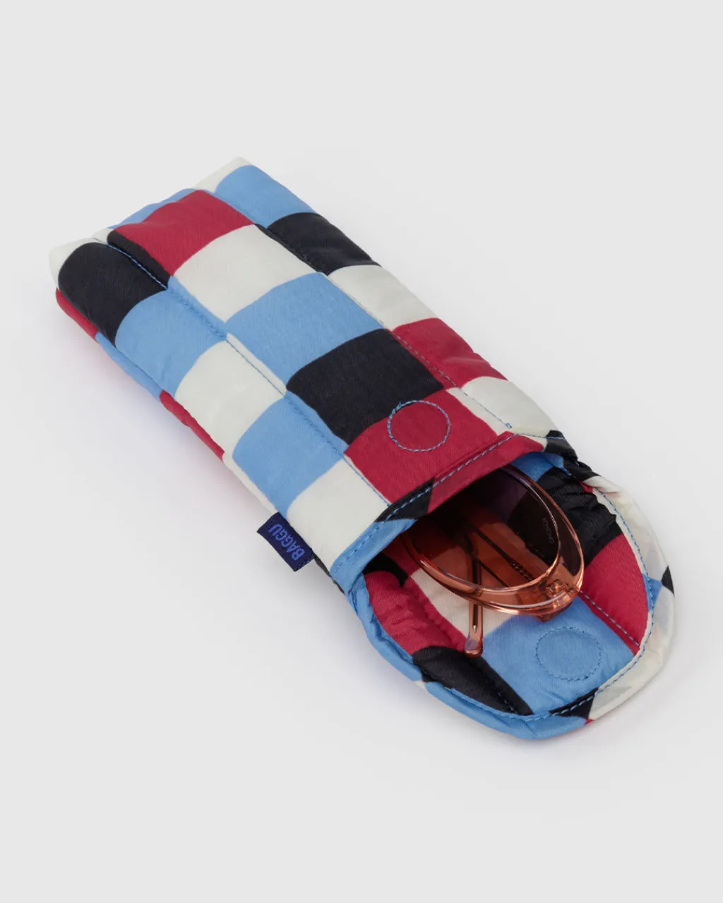 Baggu Puffy Glasses Sleeve - Painted Check Outlet