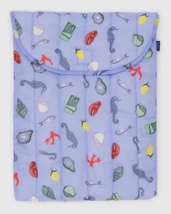 Baggu Puffy Laptop Sleeve 16" - Sea Charms Clearance