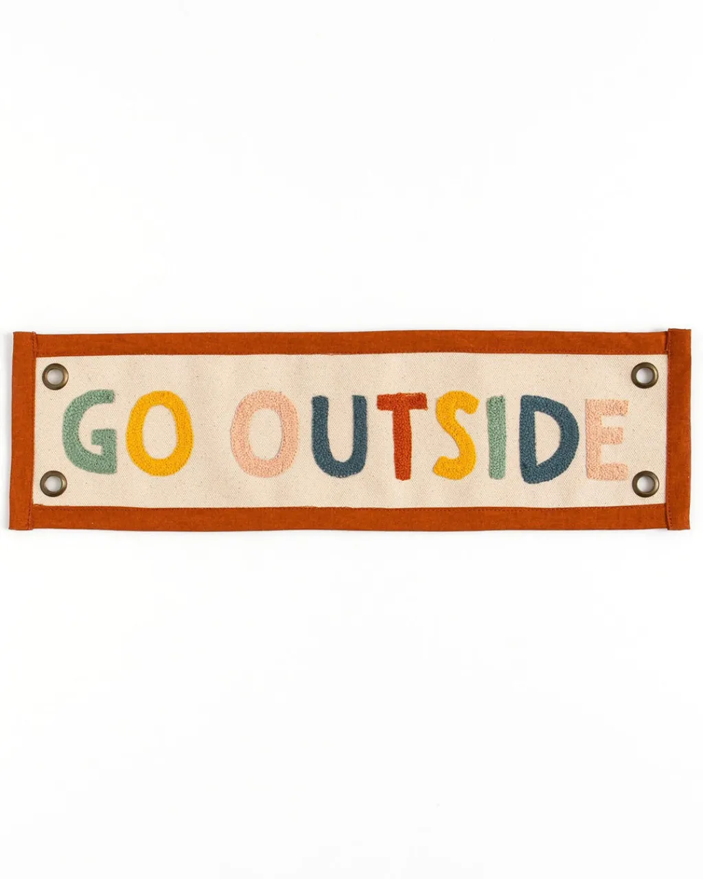 1canoe2 Rainbow Go Outside Embroidered Canvas Banner Best