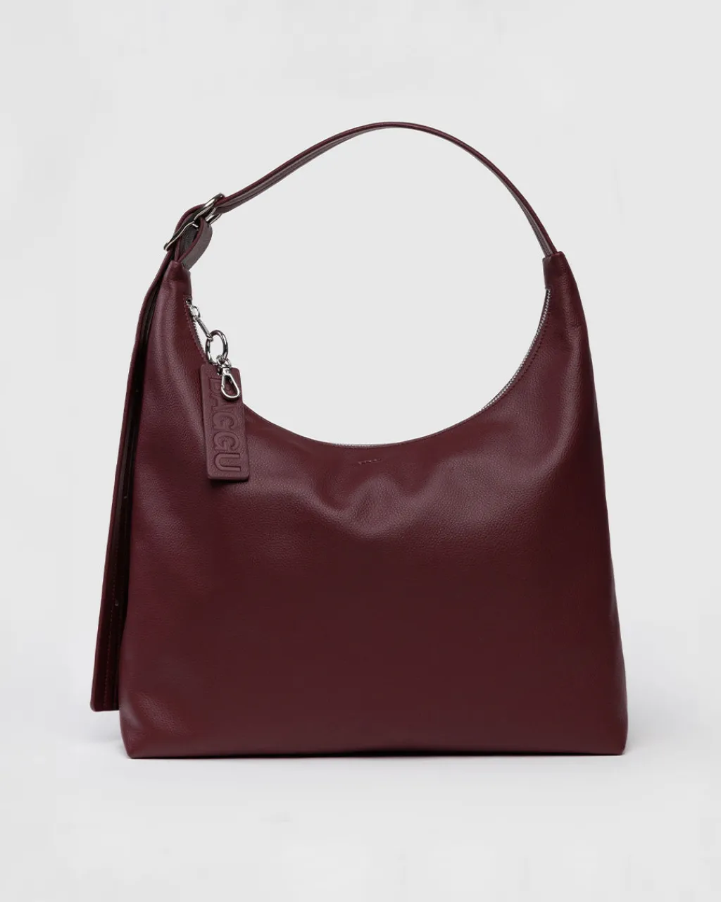 Baggu Recycled Leather Shoulder Bag - Mahogany Sale