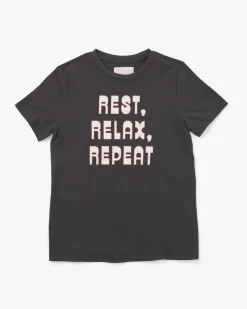 ban.do Rest, Relax, Repeat Tee - Vintage Black Online