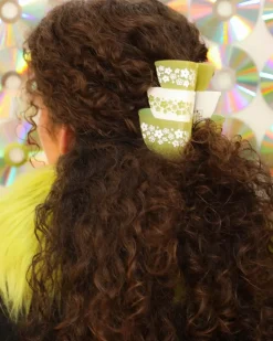 The Peach Fuzz Retro Bowls Hair Claw Sale