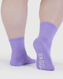 Baggu Ribbed Socks - Wisteria Sale