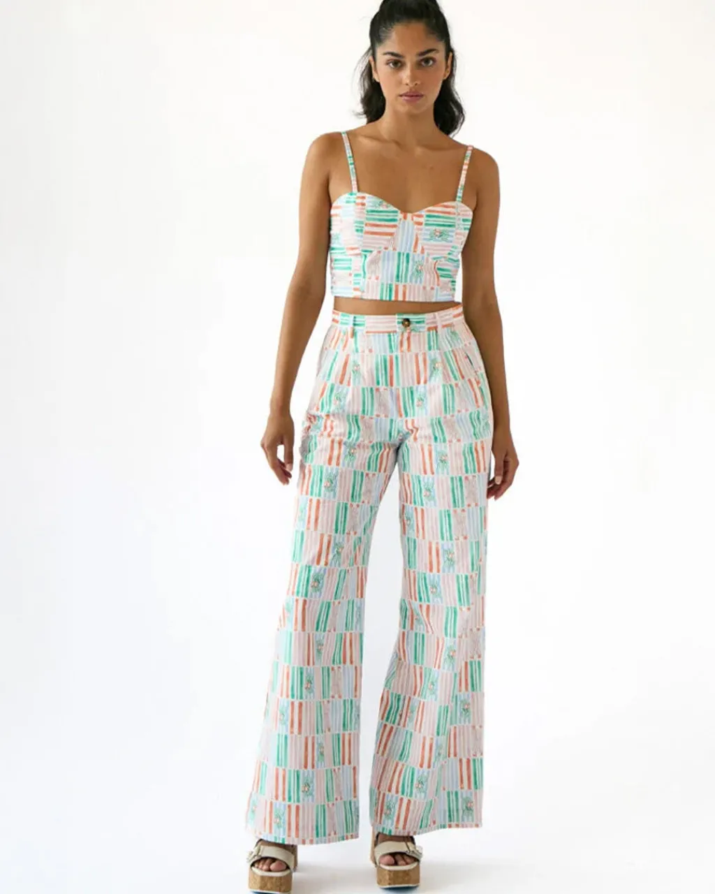 Rachel Antonoff Rose Pants - Beach Chairs Hot