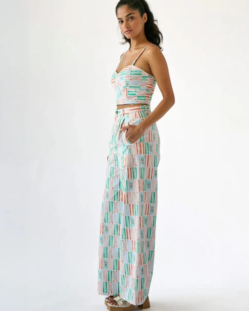 Rachel Antonoff Rose Pants - Beach Chairs Hot