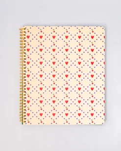 ban.do Rough Draft Large Notebook - Cherry Hearts New