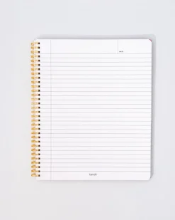 ban.do Rough Draft Large Notebook - Floral Stripe Hot