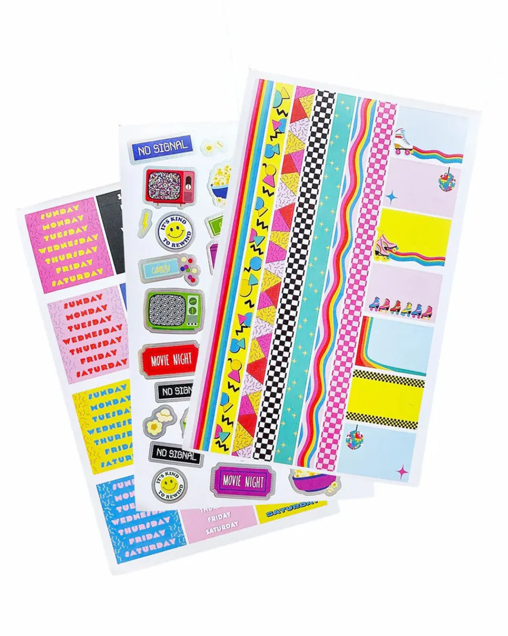 Pipsticks 80's Planner Sticker Pad Hot