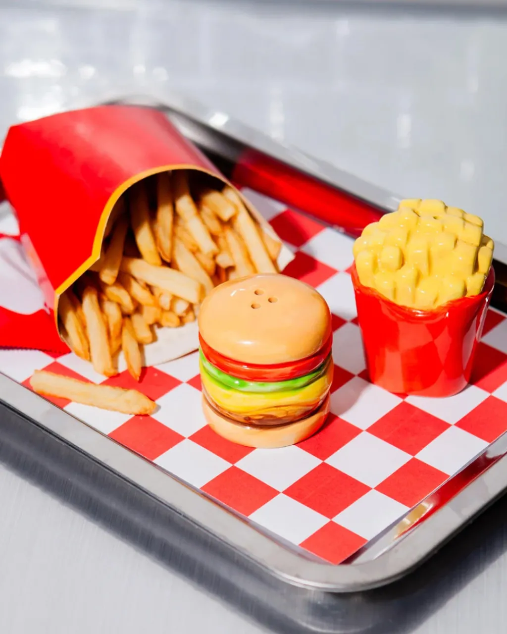 DOIY Salt And Pepper Shakers - Burger + Fries Discount