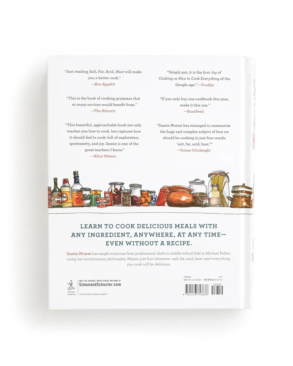 Samin Nosrat Salt, Fat, Acid, Heat: Mastering the Elements of Good Cooking Clearance