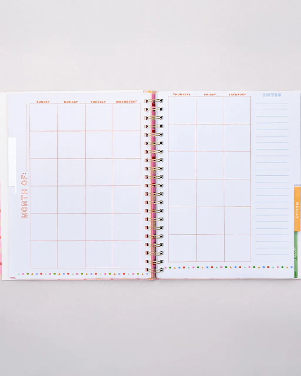 ban.do Semi Concealed Weekly Undated Planner - Ready for Anything Hot