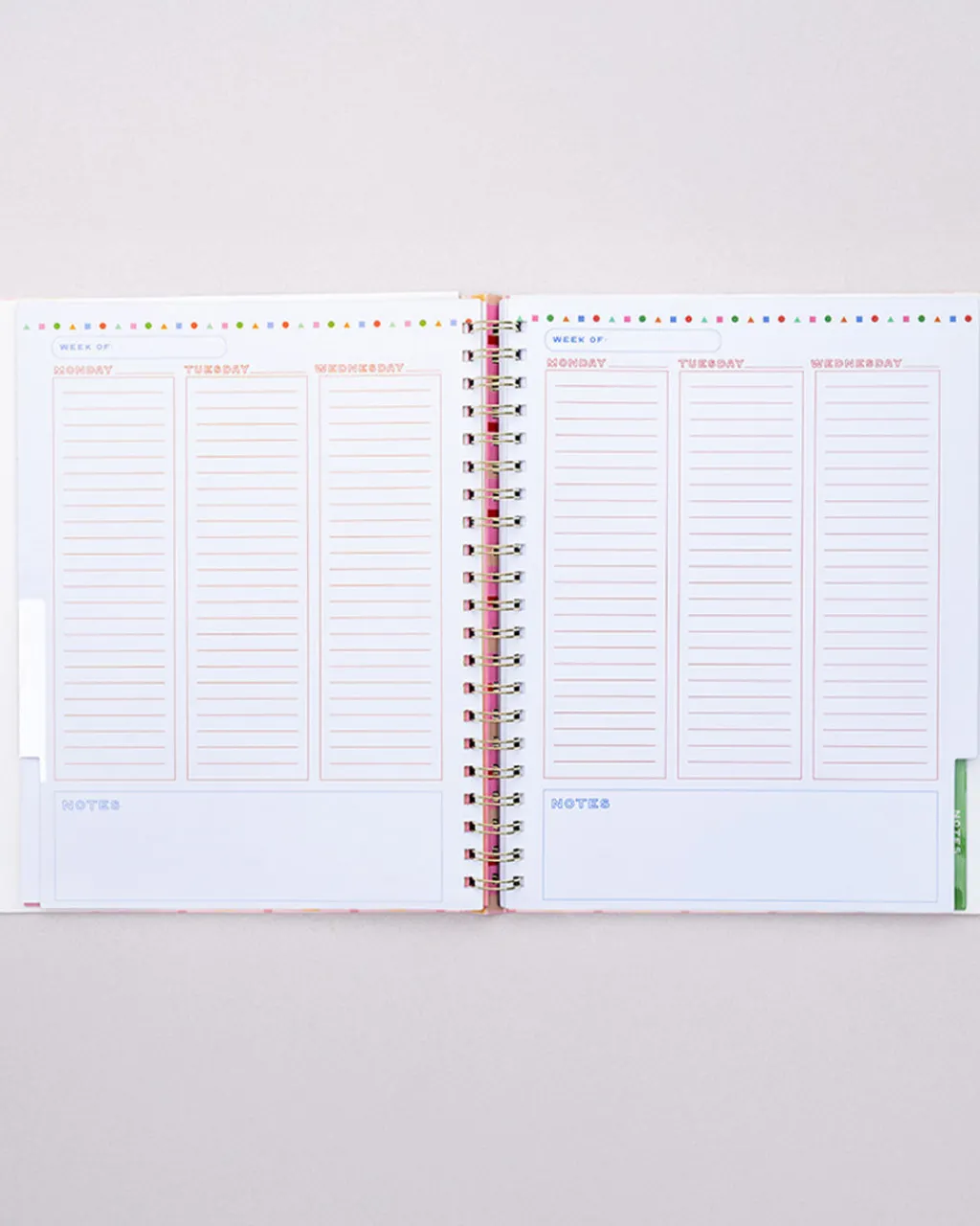 ban.do Semi Concealed Weekly Undated Planner - Ready for Anything Hot