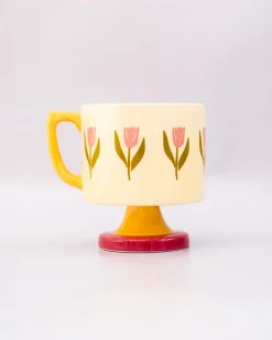 ban.do Short Ceramic Mug - Tulips Sale