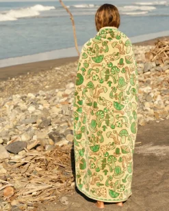Mollusk Shroom Towel - Tan + Green Best