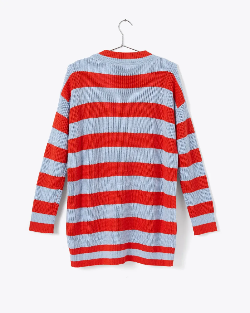 ban.do Slouchy Cardigan - Red/Blue Stripe