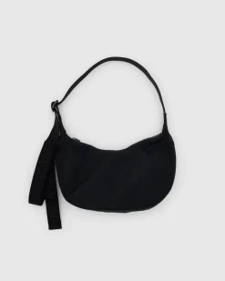 Baggu Small Nylon Crescent Bag w/ Key Leash - Black Online