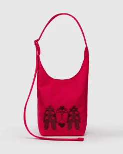 Baggu Small Nylon Sling - Embroidered Cowgirl Best