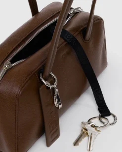 Baggu Small Recycled Leather Bowler Bag - Brown Best