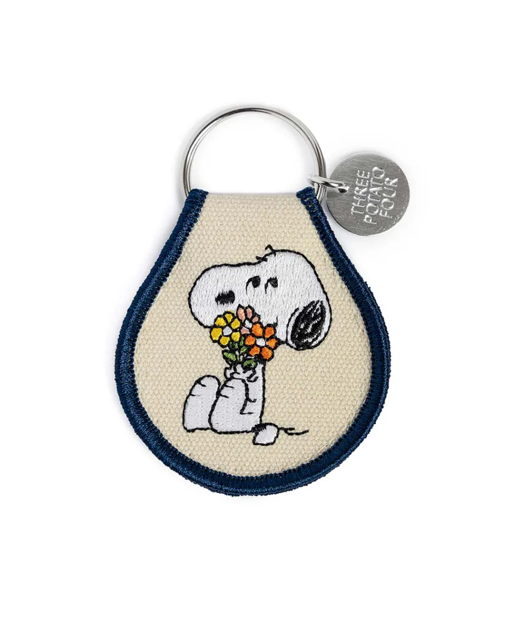 Three Potato Four Patch Keychain Snoopy Flower Bouquet Best