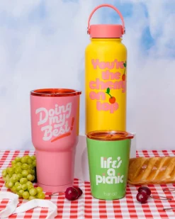 ban.do Stainless Steel Small Tumbler - Life's a Picnic Hot