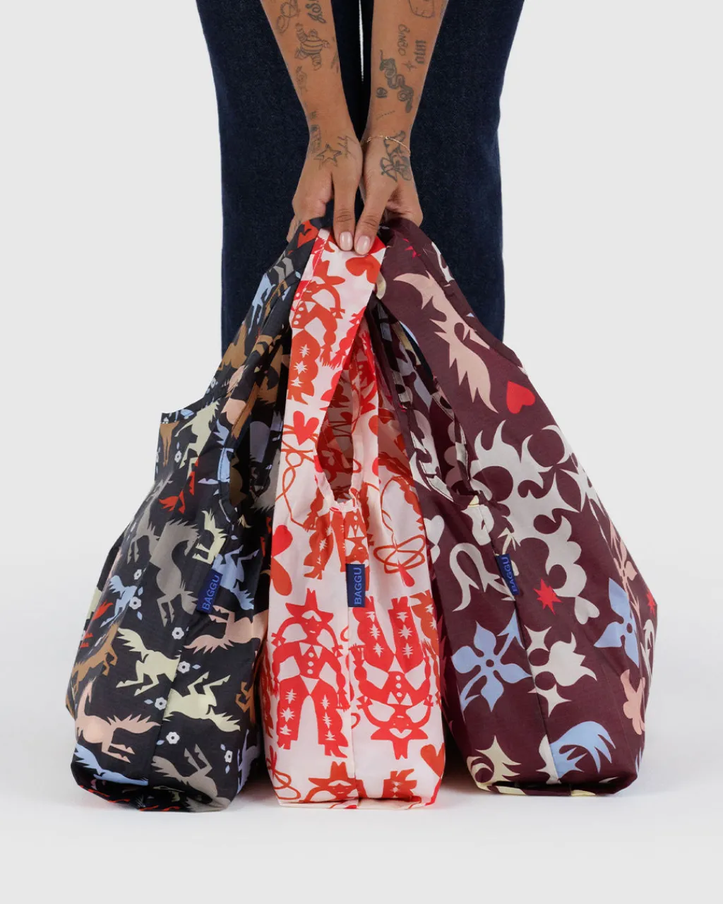 Baggu Standard Set Of 3 - Western Cut-Outs New