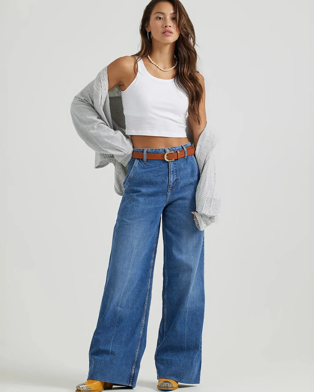Lee Stella A-Line Trouser - Azure Wave Discount