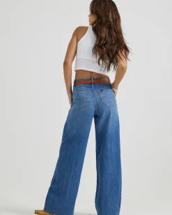 Lee Stella A-Line Trouser - Azure Wave Discount