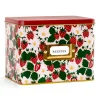 Paper Farm Press Strawberry Patch Tin Recipe Box New
