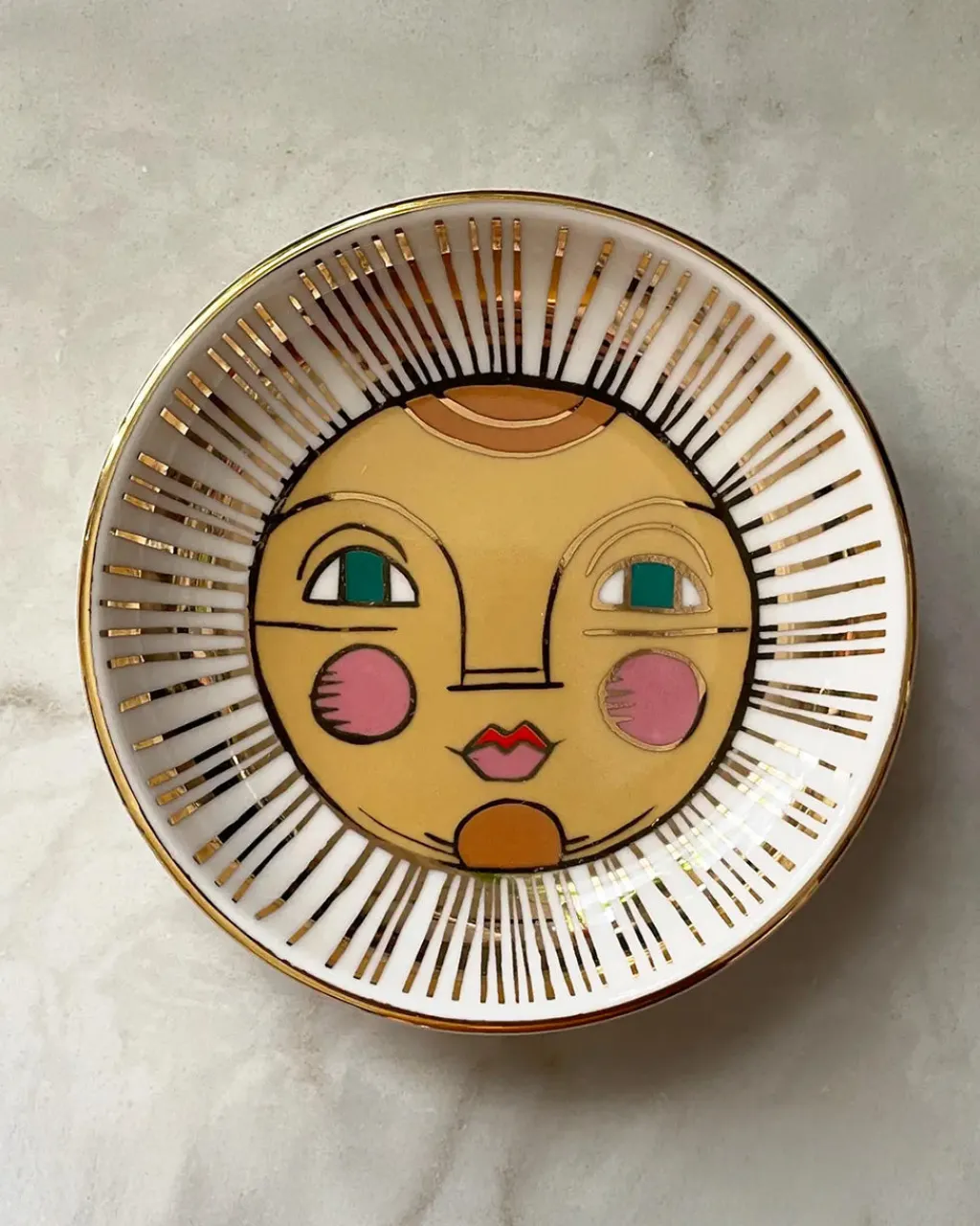 Idlewild Co. Porcelain Trinket Dish Sun Outlet