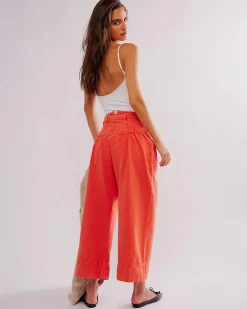 Free People Sweet Talk Chino Pants - Red Mango Sale