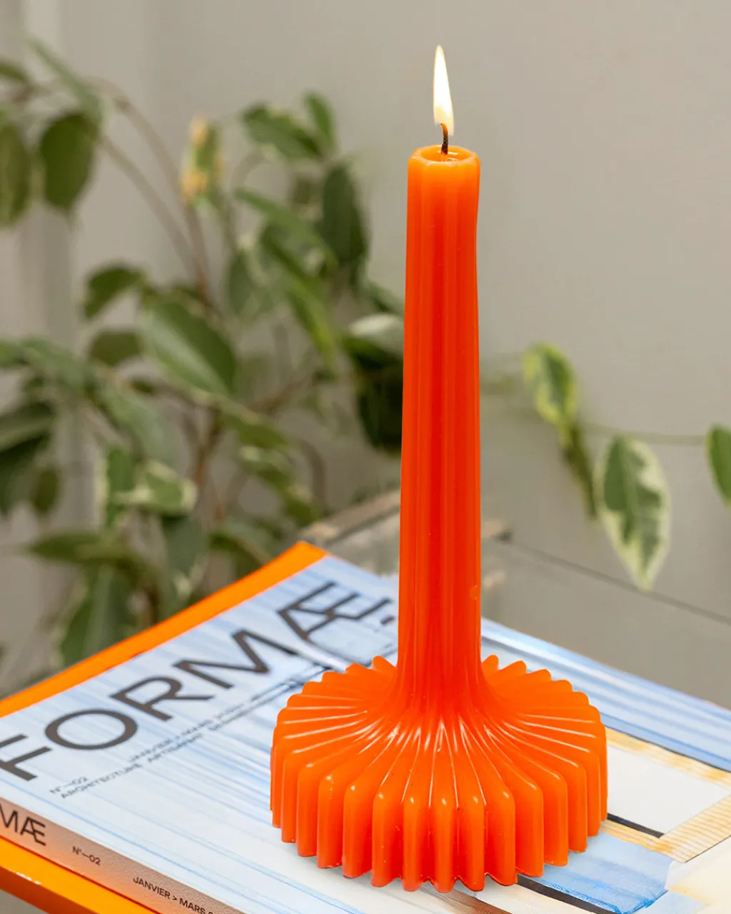 Helio Ferretti Co Tall Decorative Candle - Orange Discount