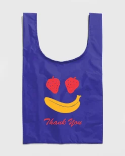 Baggu for ban.do Thank You Fruit Smile Standard Baggu - Cobalt Thank You Fruit Cobalt Hot
