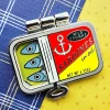 Toku Arts Tightly Packed Sardines Enamel Pin