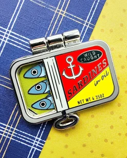 Toku Arts Tightly Packed Sardines Enamel Pin