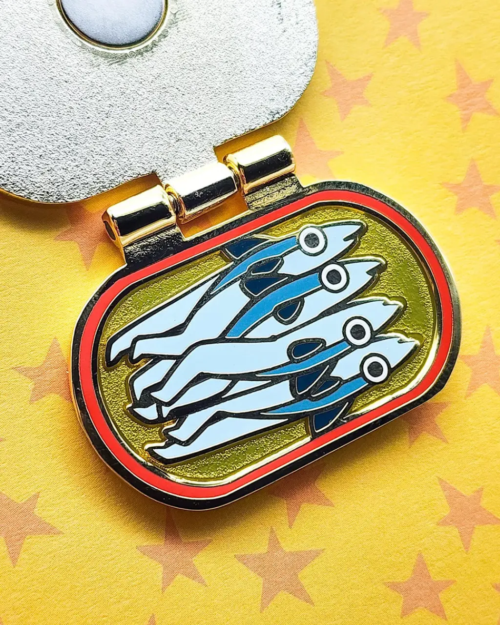 Toku Arts Tinned Anchovies Enamel Pin Discount