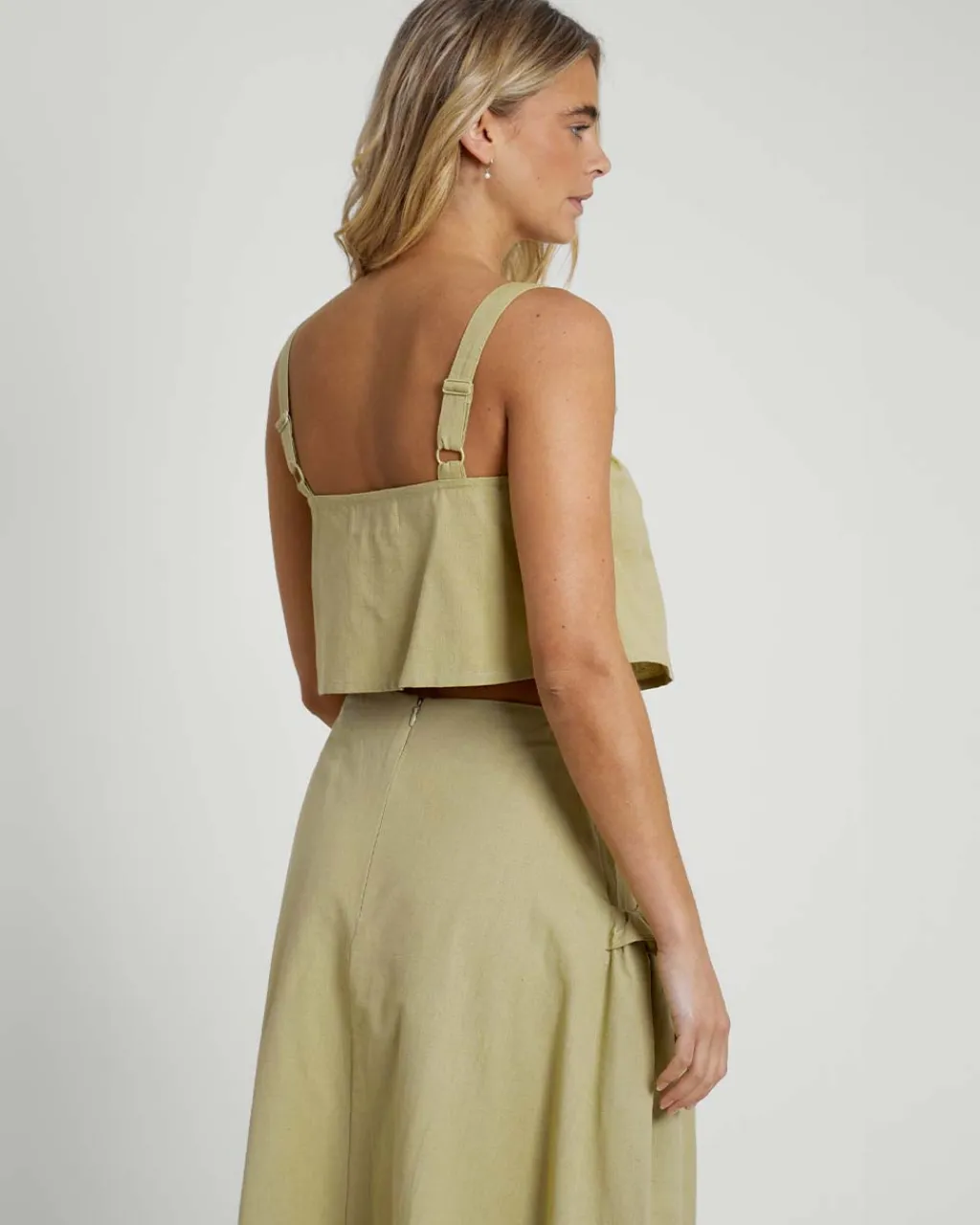 Native Youth Verdi Linen Blend Ruffle Cami Discount