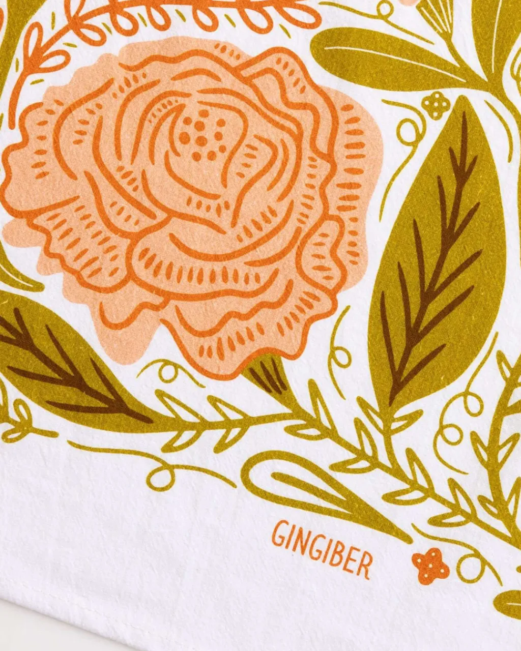 Gingiber Tea Towel Vintage Butterfly New