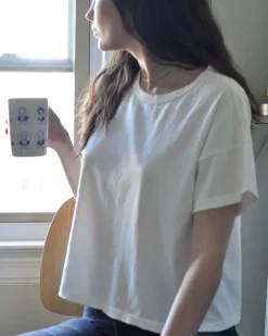 Le Bon Shoppe Vintage Fille Tee - Clean White Hot