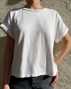 Le Bon Shoppe Vintage Fille Tee - Clean White Hot