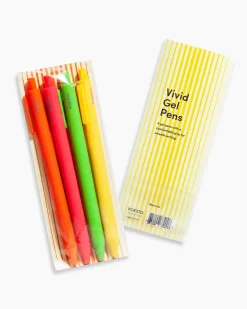 Poketo Vivid Gel Pen Set - Bright Hot