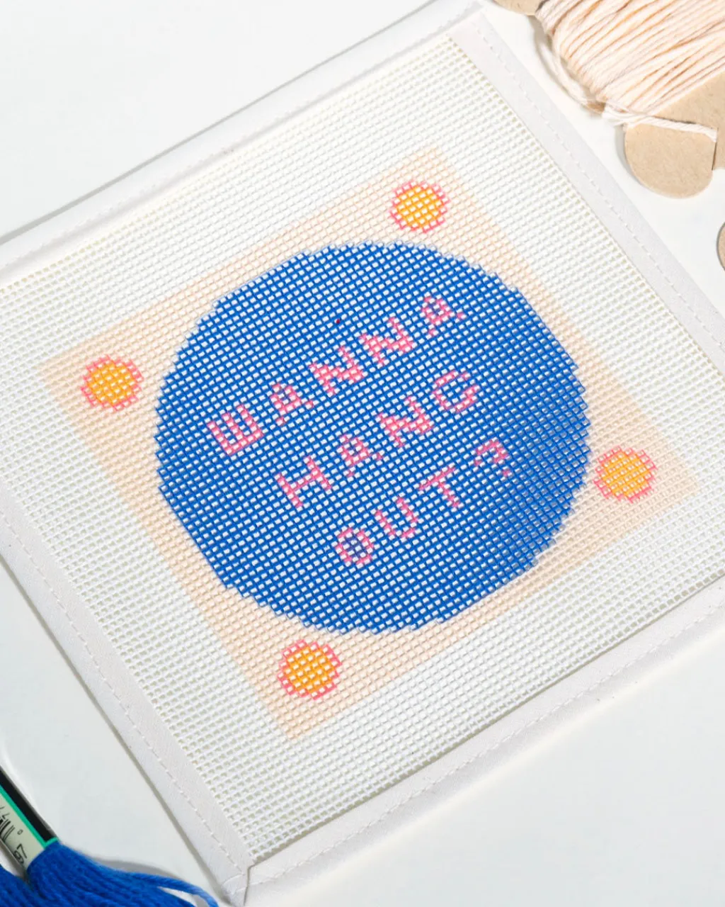 ban.do x Unwind Studios Needlepoint Kit Wanna Hang Out? Sale