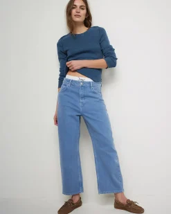 Free People We The Free Deep Trance Dropped Boyfriend Jeans - Ocean Sale