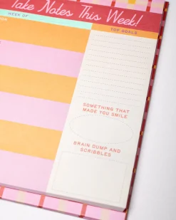 ban.do Week to Week Desk Planner - Take Notes This Week Best