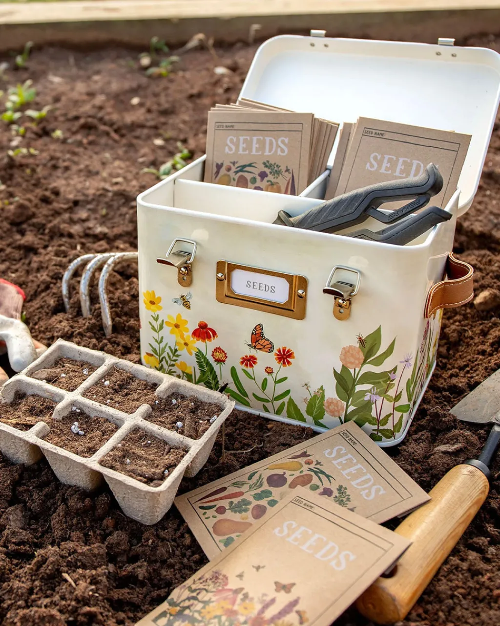 1canoe2 Wildflower Botanicals Tin Seed Storage Box