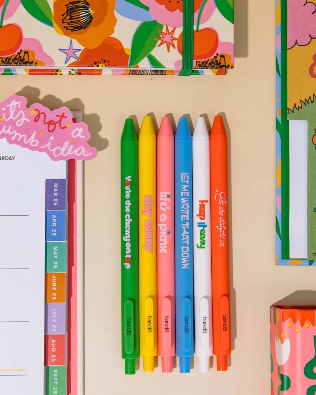 ban.do Write On Gel Pen Set - You're The Cherry On Top Hot