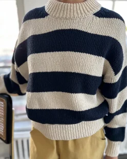 Le Bon Shoppe Zoe Sweater - Navy Stripe Discount